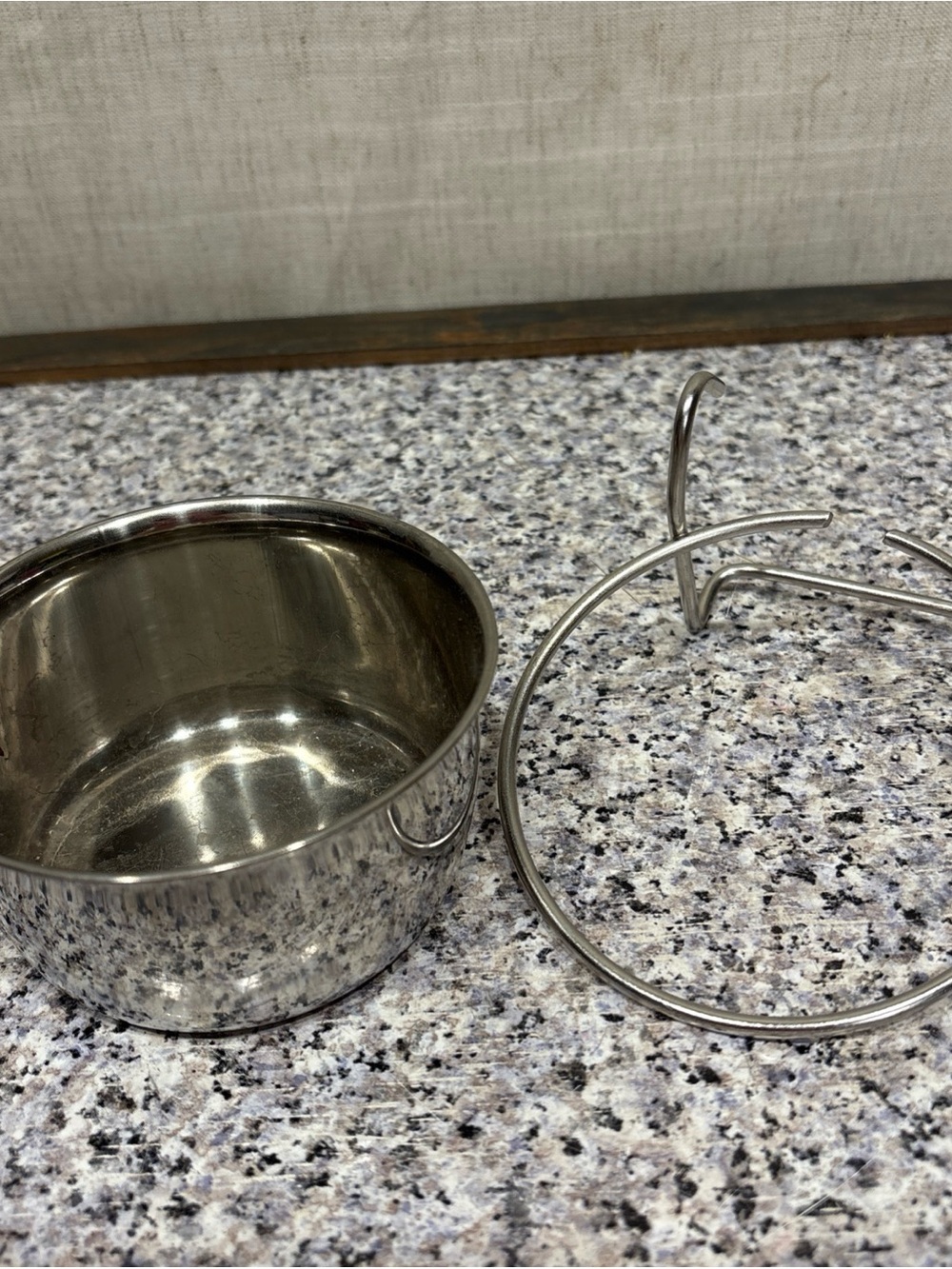 Pet Stainless Steel Coop Cup Food Water Bowl for Dog / Bird Cage Crate 4” - Picture 2 of 5